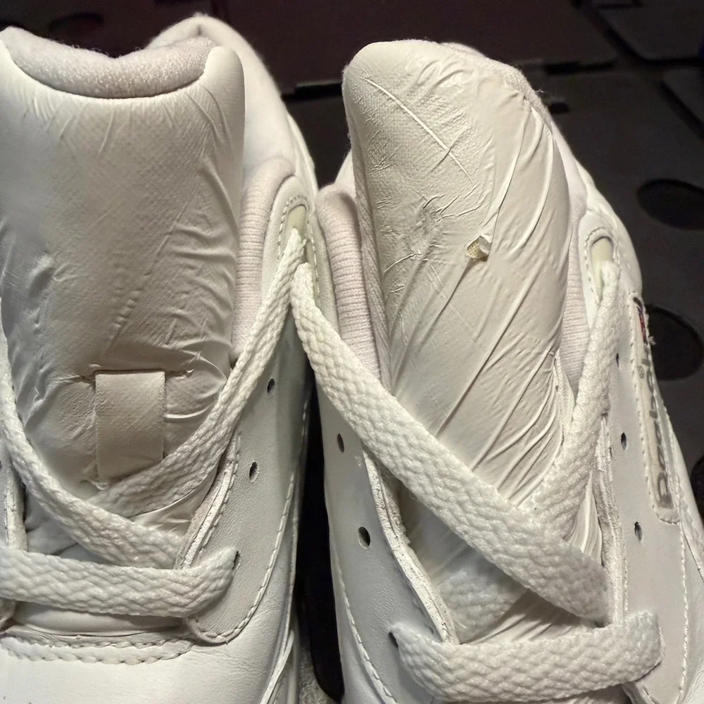 Reebok Walking Shoes Womens 6 White Leather Cushioning Low‎ Top Sneakers Vintage